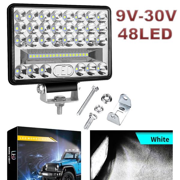 working light car led bar 48led 3030 9v-30v work driving lamp off-road 6000k 144w suv atv tractor excavator square spotlight
working light car led bar 48led 3030 9v-30v work driving lamp off-road 6000k 144w suv atv tractor excavator square spotlight