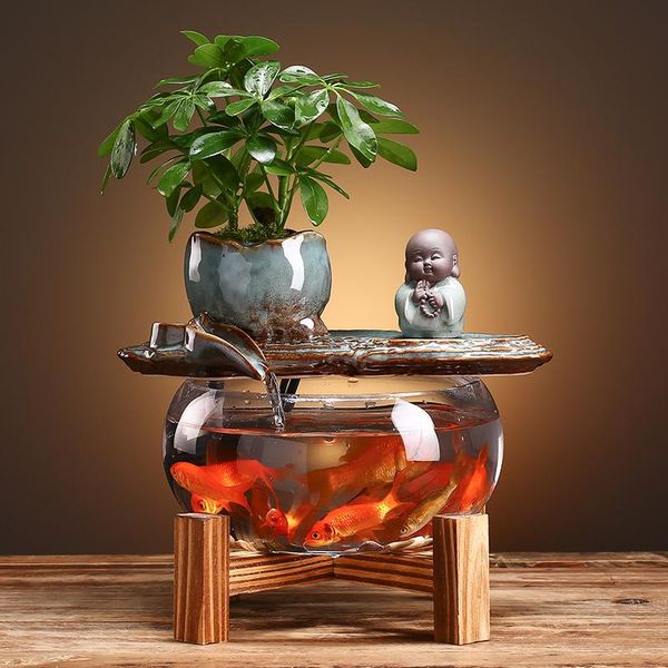 aquariums office decoration aquarium box fish tank small circulating ecological landscape
aquariums office decoration aquarium box fish tank small circulating ecological landscape