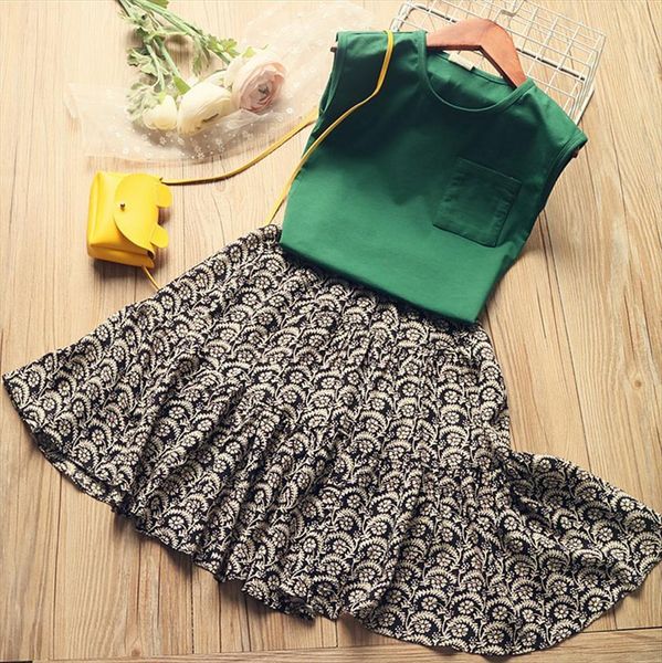 girls dress for kids clothes set summer casual toddler t shirt skirt pcs outfit suit children clothing 3 8 year, White
girls dress for kids clothes set summer casual toddler t shirt skirt pcs outfit suit children clothing 3 8 year, White