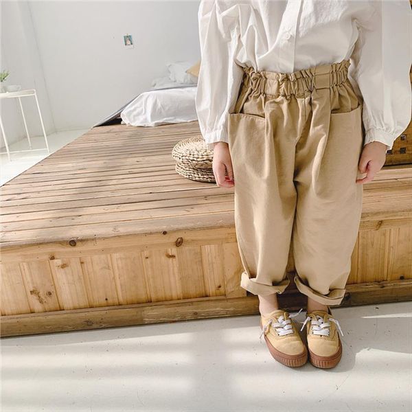 spring autumn korean style girls harem pants kids cotton pockets casual trousers, Blue
spring autumn korean style girls harem pants kids cotton pockets casual trousers, Blue