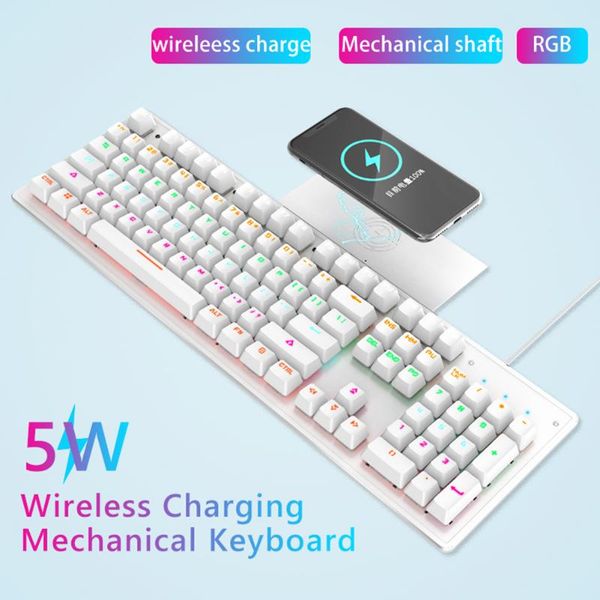 keyboards usb2.0 mechanical keyboard 104 keys blue switch gaming wireless charging for tablet deskpc
keyboards usb2.0 mechanical keyboard 104 keys blue switch gaming wireless charging for tablet deskpc