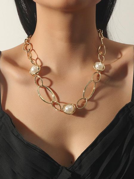 chains 2021 vintage gold necklaces women gothic round pearl pendant necklace girl chokers fashion accessories jewellery, Silver
chains 2021 vintage gold necklaces women gothic round pearl pendant necklace girl chokers fashion accessories jewellery, Silver