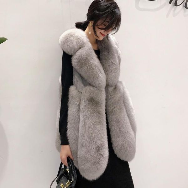 women's fur & faux vest vintage real coat women clothes autumn winter warm slim jacket elegant waistcoat chalecos para mujer zl694, Black
women's fur & faux vest vintage real coat women clothes autumn winter warm slim jacket elegant waistcoat chalecos para mujer zl694, Black