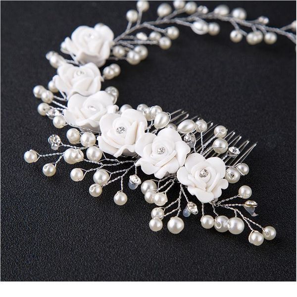 handmade beautiful white vine flower bridal tiara bride headbands for girl/women hair ornaments wedding hair jewelry acc qylegm, Silver
handmade beautiful white vine flower bridal tiara bride headbands for girl/women hair ornaments wedding hair jewelry acc qylegm, Silver