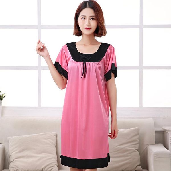 women's sleepwear 2021 rushed nightwear summer short sleeve plus big size loose ice romper dress home wear pyjamas nightdress, Black;red
women's sleepwear 2021 rushed nightwear summer short sleeve plus big size loose ice romper dress home wear pyjamas nightdress, Black;red