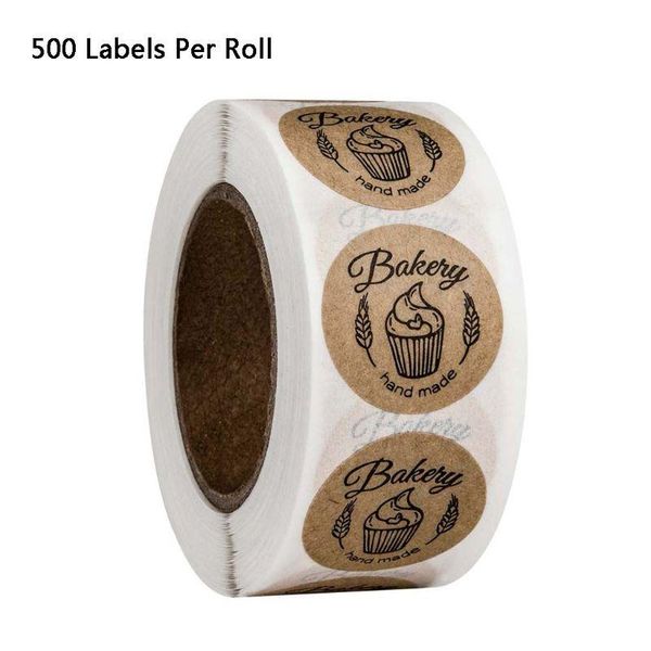 500pcs/roll round kraft paper bakery stickers seal labels handmade scrapbooking decoration stationery
500pcs/roll round kraft paper bakery stickers seal labels handmade scrapbooking decoration stationery
