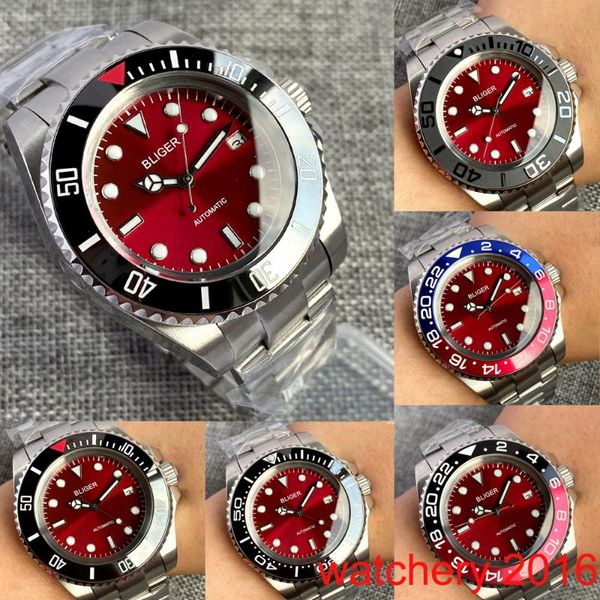 wristwatches 43mm red dial sea selfwinding brushed case date luminous hand nh35 miyota 8215 pt5000 automatic watch oyster band, Slivery;brown
wristwatches 43mm red dial sea selfwinding brushed case date luminous hand nh35 miyota 8215 pt5000 automatic watch oyster band, Slivery;brown