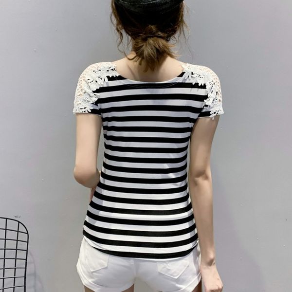 2021 new summer korean clothes t-shirt chic patchwork embroidery diamods button hollow out women ropa mujer shirt tees t06202 vjeb, White
2021 new summer korean clothes t-shirt chic patchwork embroidery diamods button hollow out women ropa mujer shirt tees t06202 vjeb, White