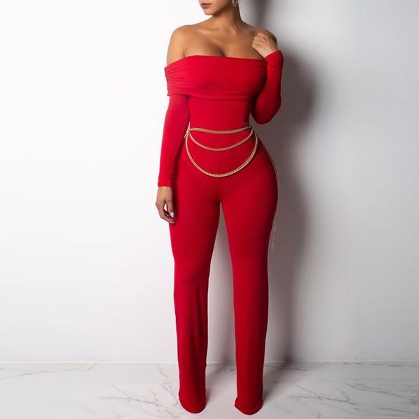 women's jumpsuits & rompers long sleeve strapless off shoulder womens jumpsuit red black elegant skinny bodycon party club clothes, Black;white
women's jumpsuits & rompers long sleeve strapless off shoulder womens jumpsuit red black elegant skinny bodycon party club clothes, Black;white