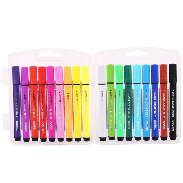 highlighters 18 colors water washing watercolor pen art marker drawing set children safe non-toxic graffiti, Black;red
highlighters 18 colors water washing watercolor pen art marker drawing set children safe non-toxic graffiti, Black;red
