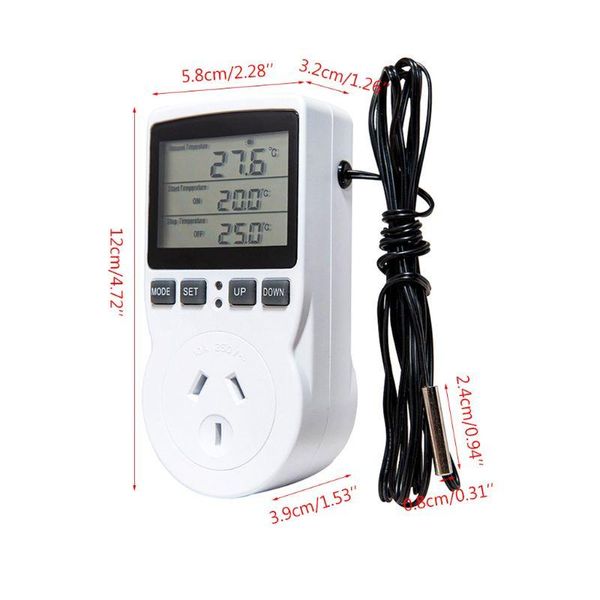 smart power plugs 16a 220v thermostat digital temperature controller multi-function socket outlet with timer switch sensor probe drop
smart power plugs 16a 220v thermostat digital temperature controller multi-function socket outlet with timer switch sensor probe drop