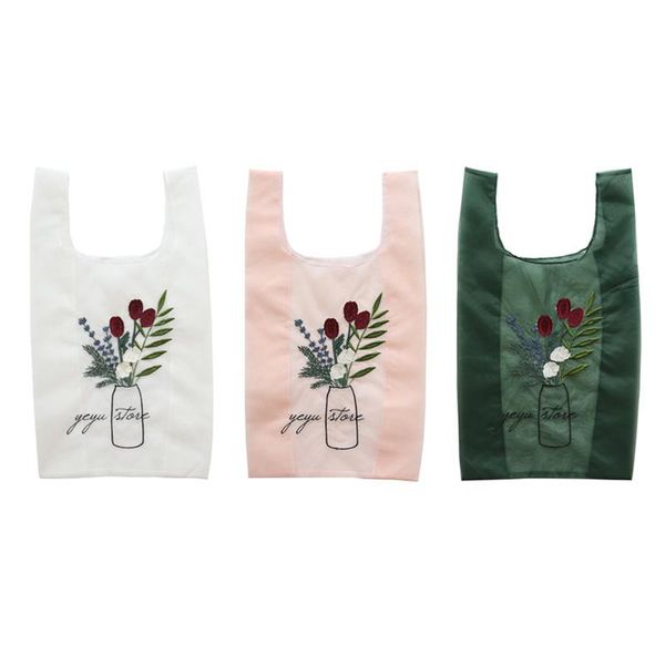 shopping bags fashion women flower embroidery mesh portable bag outdoor ladies simple casual reusable
shopping bags fashion women flower embroidery mesh portable bag outdoor ladies simple casual reusable