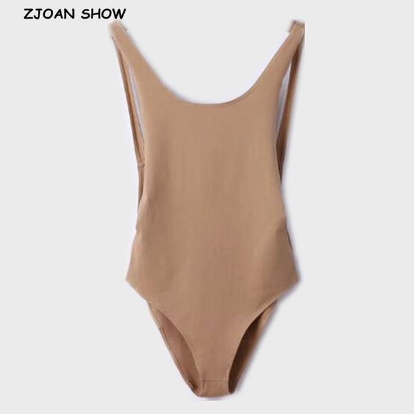 4 solid colors backless bodysuit 2021 new woman o neck hollow out back spaghetti strap short jumpsuit rompers playsuits, Black;white
4 solid colors backless bodysuit 2021 new woman o neck hollow out back spaghetti strap short jumpsuit rompers playsuits, Black;white