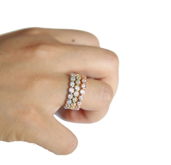 wedding rings 2021 promotion bezel setting sparking cubic zirconia genuine 925 sterling silver gold rose 3 color engagement band ring, Slivery;golden
wedding rings 2021 promotion bezel setting sparking cubic zirconia genuine 925 sterling silver gold rose 3 color engagement band ring, Slivery;golden