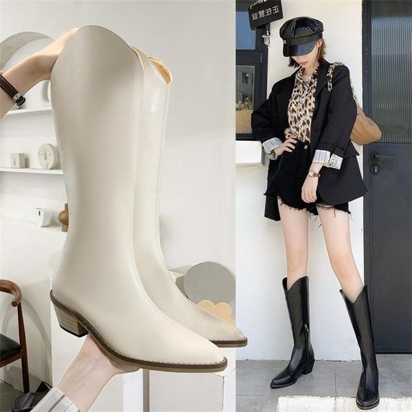 dress shoes south korea dongdamen mid heel pointed sleeve western knight cowboy boots women's in autumn and winter 2021, Black
dress shoes south korea dongdamen mid heel pointed sleeve western knight cowboy boots women's in autumn and winter 2021, Black
