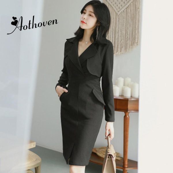 casual dresses 2021 autumn office bodycon pencil dress women black notched collar long sleeve party vintage bandage vestidos, Black;gray
casual dresses 2021 autumn office bodycon pencil dress women black notched collar long sleeve party vintage bandage vestidos, Black;gray