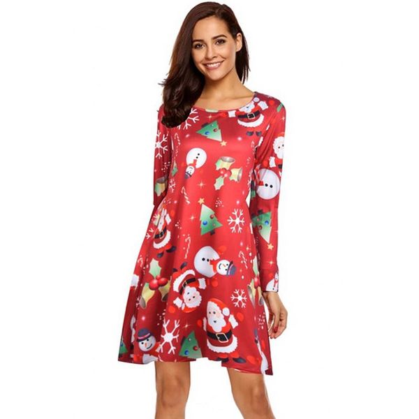 casual dresses s-5xl 2021 year christmas women plus size dress fashion long sleeve print party loose ladies, Black;gray
casual dresses s-5xl 2021 year christmas women plus size dress fashion long sleeve print party loose ladies, Black;gray