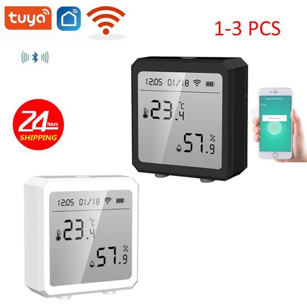 smart home control tuya bluetooth-compatible wifi temperature and humidity sensor indoor hygrometer thermometer detector for smartlife app
smart home control tuya bluetooth-compatible wifi temperature and humidity sensor indoor hygrometer thermometer detector for smartlife app