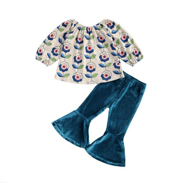 clothing sets infant born 0-3y baby girls 2pcs set outfits long sleeve floral shirt velvet flare pants spring autumn clothes, White
clothing sets infant born 0-3y baby girls 2pcs set outfits long sleeve floral shirt velvet flare pants spring autumn clothes, White