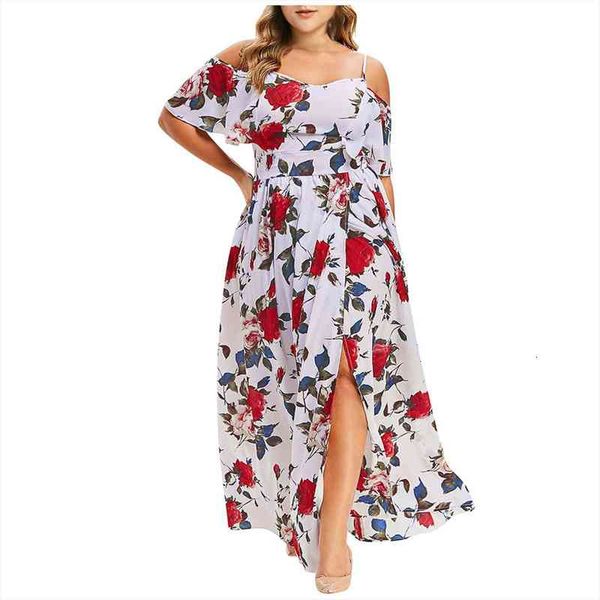 women dresses summer womens plus size casual bohemian print off-the-shoulder high-waist split maxi dress vestidos mujer, Black;gray
women dresses summer womens plus size casual bohemian print off-the-shoulder high-waist split maxi dress vestidos mujer, Black;gray