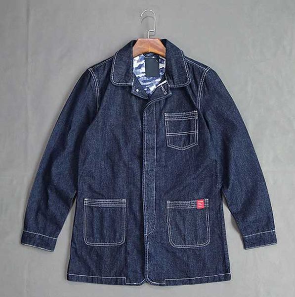 autumn men fashion loose single breasted casual outerwear male trendy long style denim jacket, Black;brown
autumn men fashion loose single breasted casual outerwear male trendy long style denim jacket, Black;brown
