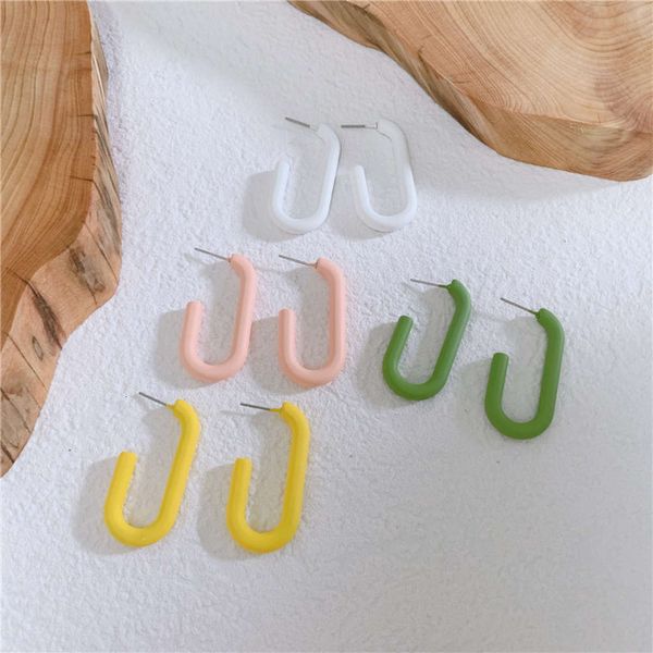 hbp south korea east gate simple fashion new s925 silver needle irregular o-shaped opening color earrings
hbp south korea east gate simple fashion new s925 silver needle irregular o-shaped opening color earrings