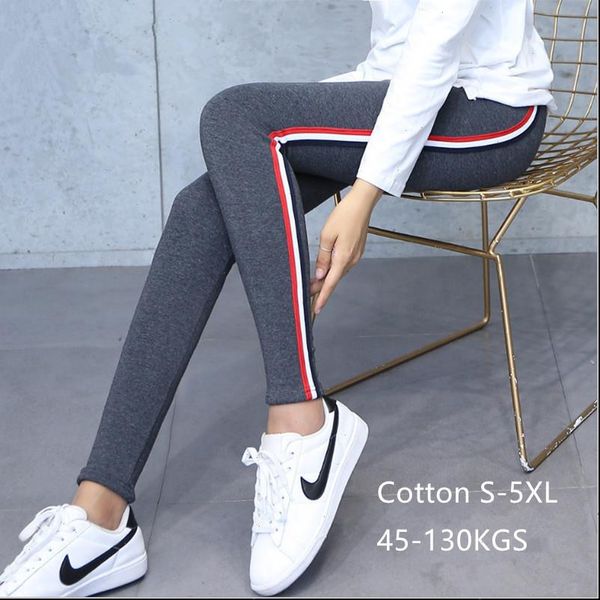 cotton leggings side stripes women casual legging pants high waist fitness leggings plump female plus size 5xl, Black
cotton leggings side stripes women casual legging pants high waist fitness leggings plump female plus size 5xl, Black