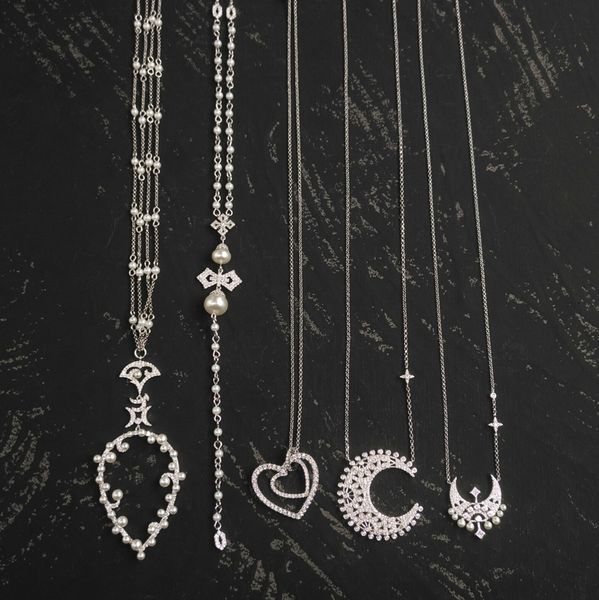 s925 sterling silver double heart shape pear cross pearl pendant star moon multi style necklaces temperament fashion design luxury jewelry m
s925 sterling silver double heart shape pear cross pearl pendant star moon multi style necklaces temperament fashion design luxury jewelry m