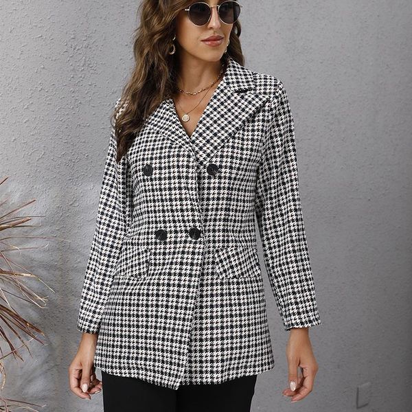 women's suits & blazers plaid blazer high street women long sleeve casual elegant office lady autumn plus size clothing for jackets coa, White;black
women's suits & blazers plaid blazer high street women long sleeve casual elegant office lady autumn plus size clothing for jackets coa, White;black