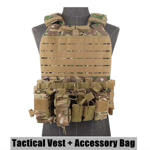 outdoor tactical vest hanging accessory bag suits weight bearing fitness training vest combat equipment carrying pouch, Camo;black
outdoor tactical vest hanging accessory bag suits weight bearing fitness training vest combat equipment carrying pouch, Camo;black