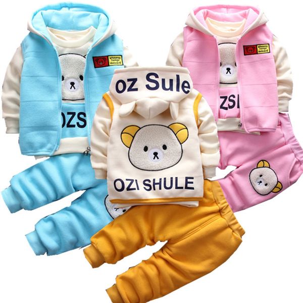 outono quente beb meninas definir mais veludo espessamento com capuz jaqueta + moletom calas 3 ps infantil crianas roupas da cria, White
outono quente beb meninas definir mais veludo espessamento com capuz jaqueta + moletom calas 3 ps infantil crianas roupas da cria, White