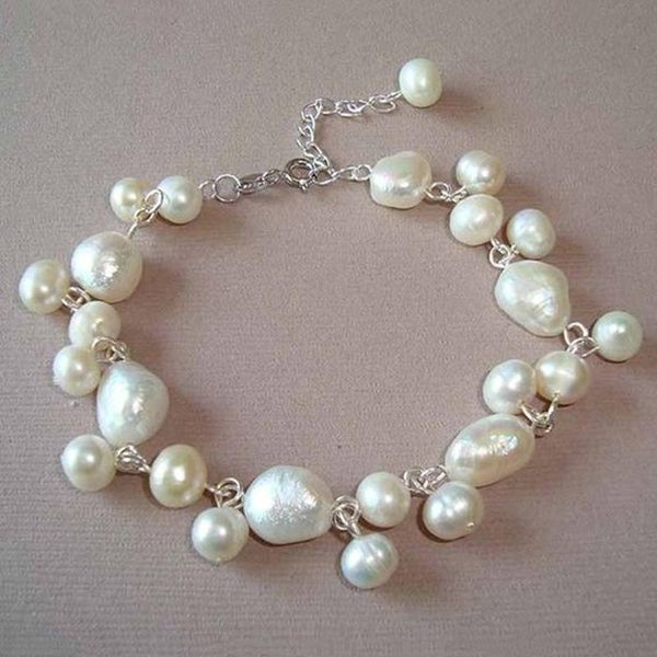 link, chain fashion real natural irregular freshwater pearl bracelets for women girls handmade pearls bangles boho jewelry anniversary gift, Black
link, chain fashion real natural irregular freshwater pearl bracelets for women girls handmade pearls bangles boho jewelry anniversary gift, Black