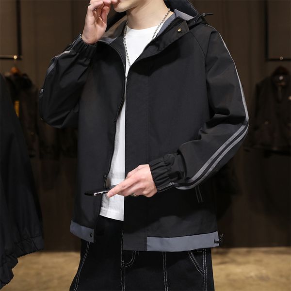 men's tracksuits 2021 spring korean fashion handsome loose baseball et hooded men's cloth, Gray
men's tracksuits 2021 spring korean fashion handsome loose baseball et hooded men's cloth, Gray