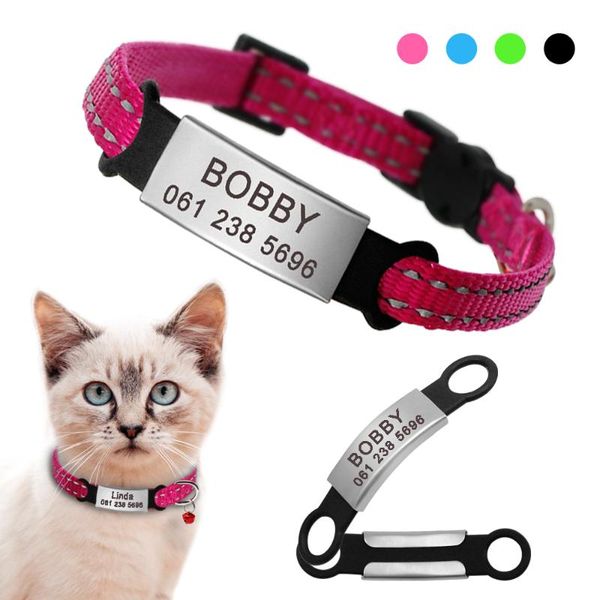 cat collars & leads nylon collar personalized pet with name id tag reflective chihuahua kitten necklace for pets dog accessories
cat collars & leads nylon collar personalized pet with name id tag reflective chihuahua kitten necklace for pets dog accessories