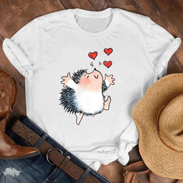 animal short sleeve love womens t shirt sweet printed clothes print tee graphic, White 
animal short sleeve love womens t shirt sweet printed clothes print tee graphic, White