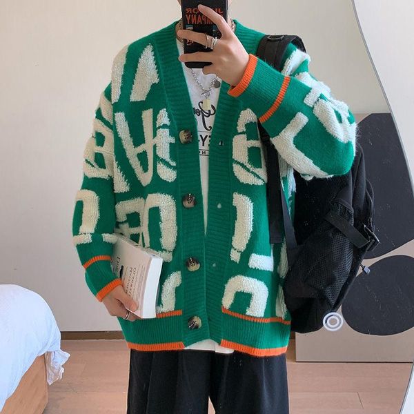 men's sweaters winter thick cardigan sweater men warm fashion printing knitted coat korean loose long-sleeved mens jumper, White;black
men's sweaters winter thick cardigan sweater men warm fashion printing knitted coat korean loose long-sleeved mens jumper, White;black