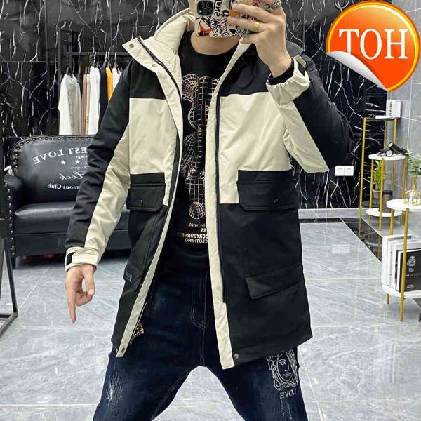 and down medium jacket men's long section thickened warm hooded winter men clothes 2021 new coat outer wear trend, Black
and down medium jacket men's long section thickened warm hooded winter men clothes 2021 new coat outer wear trend, Black