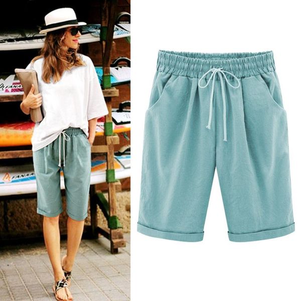 women's shorts oversized women summer cotton linen casual ladies drawstring elastic loose short trousers plus size s-8xl, White;black
women's shorts oversized women summer cotton linen casual ladies drawstring elastic loose short trousers plus size s-8xl, White;black