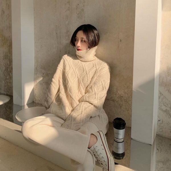 women's two piece pants women set 2021 winter high neck twist sweater + waist corduroy thickened straight tube casual floor, White
women's two piece pants women set 2021 winter high neck twist sweater + waist corduroy thickened straight tube casual floor, White