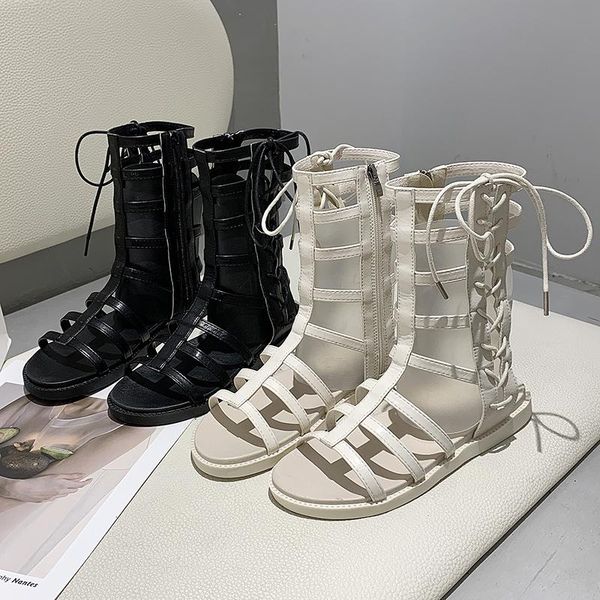 sandals aardimi 2021 roman gladiator bandage women knee high flat sandalias botas femininas shoes woman summer hollow out, Black
sandals aardimi 2021 roman gladiator bandage women knee high flat sandalias botas femininas shoes woman summer hollow out, Black