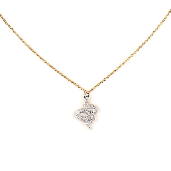 chains punk snake necklace stainless steel chain for women charms women's jewelry gift, Silver
chains punk snake necklace stainless steel chain for women charms women's jewelry gift, Silver