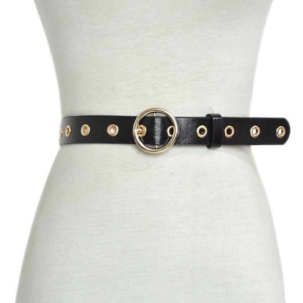 new fashion simple women's belt leather bottom round pin buckle perforated imitation leather belt, Black;brown
new fashion simple women's belt leather bottom round pin buckle perforated imitation leather belt, Black;brown