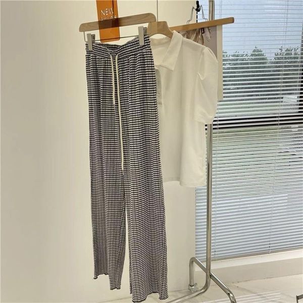 women's pants & capris plaid casual loose wide leg long trousers korean streetwear vintage high waist all-match female 2021 autumn, Black;white
women's pants & capris plaid casual loose wide leg long trousers korean streetwear vintage high waist all-match female 2021 autumn, Black;white