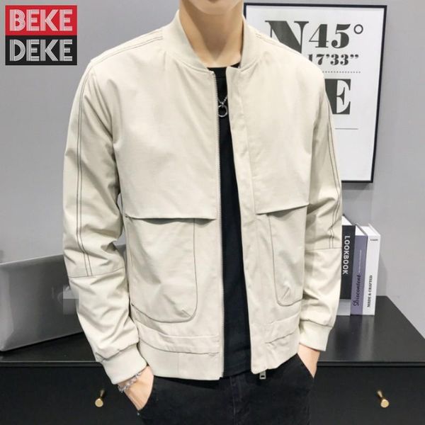 men's jackets mens cargo jacket harajuku spring autumn slim fit design outwear men casual stand collar pilot bomber zipper work, Black;brown 
men's jackets mens cargo jacket harajuku spring autumn slim fit design outwear men casual stand collar pilot bomber zipper work, Black;brown