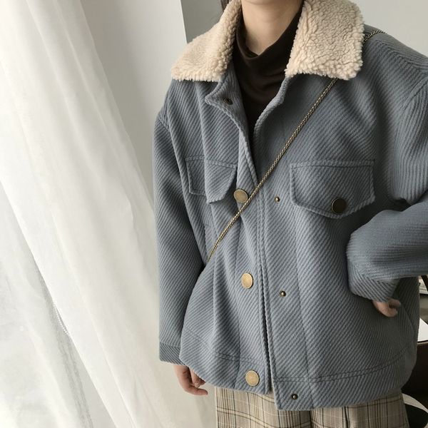 winter short woolen coat women korean elegant vintage solid woman parkas autumn ladies office warm jacket fall clothes for women, Black;brown
winter short woolen coat women korean elegant vintage solid woman parkas autumn ladies office warm jacket fall clothes for women, Black;brown