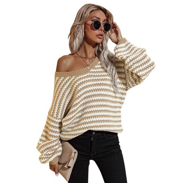 women's sweaters women v neck long sleeve jumper striped sweater casual loose pullover autumn winter warm blouse korean fashion clo, White;black
women's sweaters women v neck long sleeve jumper striped sweater casual loose pullover autumn winter warm blouse korean fashion clo, White;black