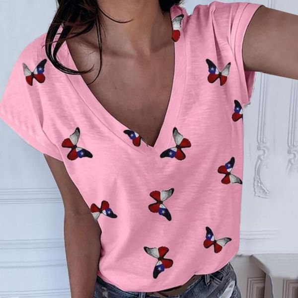 women's t-shirt kawaii t shirt woman butterfly graphic tee shirts v-neck printed femme casual short sleeve t-shirts tunics, White
women's t-shirt kawaii t shirt woman butterfly graphic tee shirts v-neck printed femme casual short sleeve t-shirts tunics, White