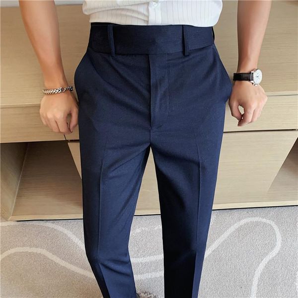 men's pants sashes design formal casual slim fit fashionable long suit office, Black
men's pants sashes design formal casual slim fit fashionable long suit office, Black