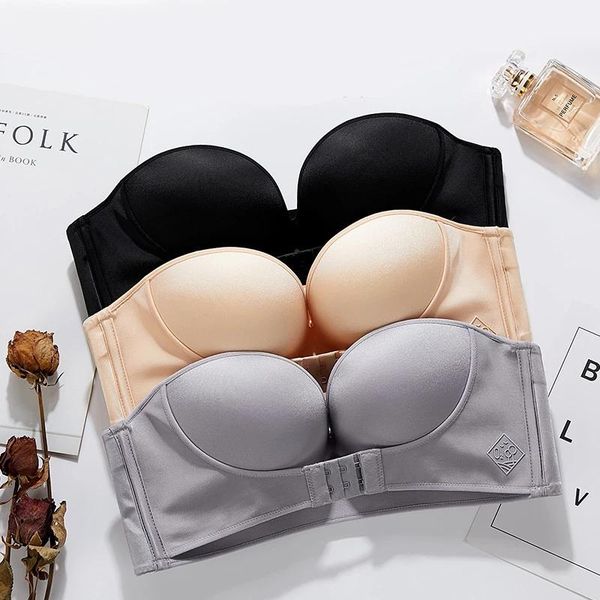 bras invisible women push up strapless bra lingerie backless brassiere seamless bralette underwear for wedding dress #f, Red;black
bras invisible women push up strapless bra lingerie backless brassiere seamless bralette underwear for wedding dress #f, Red;black