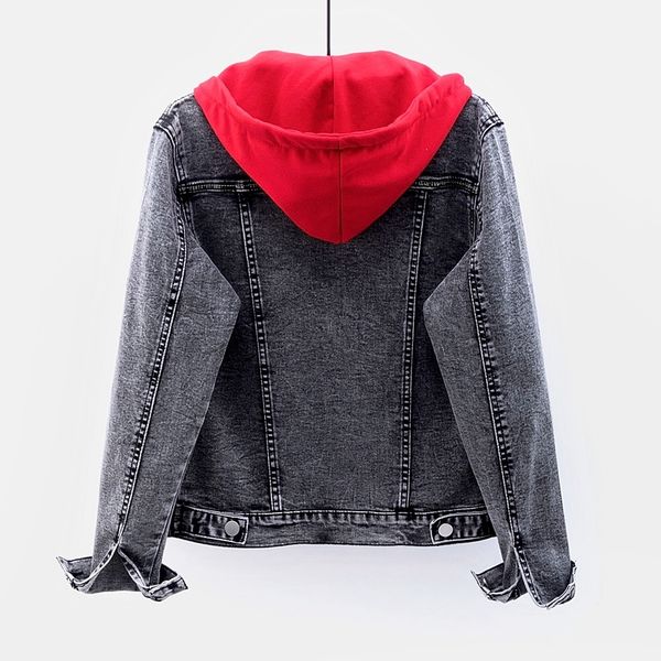 autumn korean fashion removable hooded denim coat women plus size loose short jeans jacket outwear female chaquetas mujer 6jzc, Black;brown
autumn korean fashion removable hooded denim coat women plus size loose short jeans jacket outwear female chaquetas mujer 6jzc, Black;brown